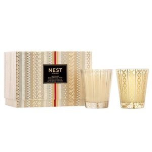 NEST New York Holiday and Birchwood Pine Large Candle Duo Gift Set